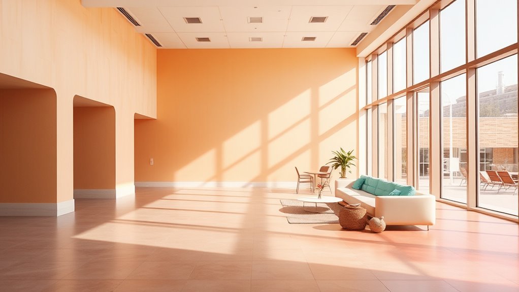harmonious calming color coordination