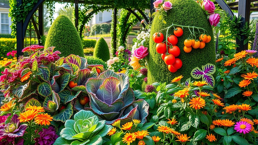 harmonious edible ornamental pairing