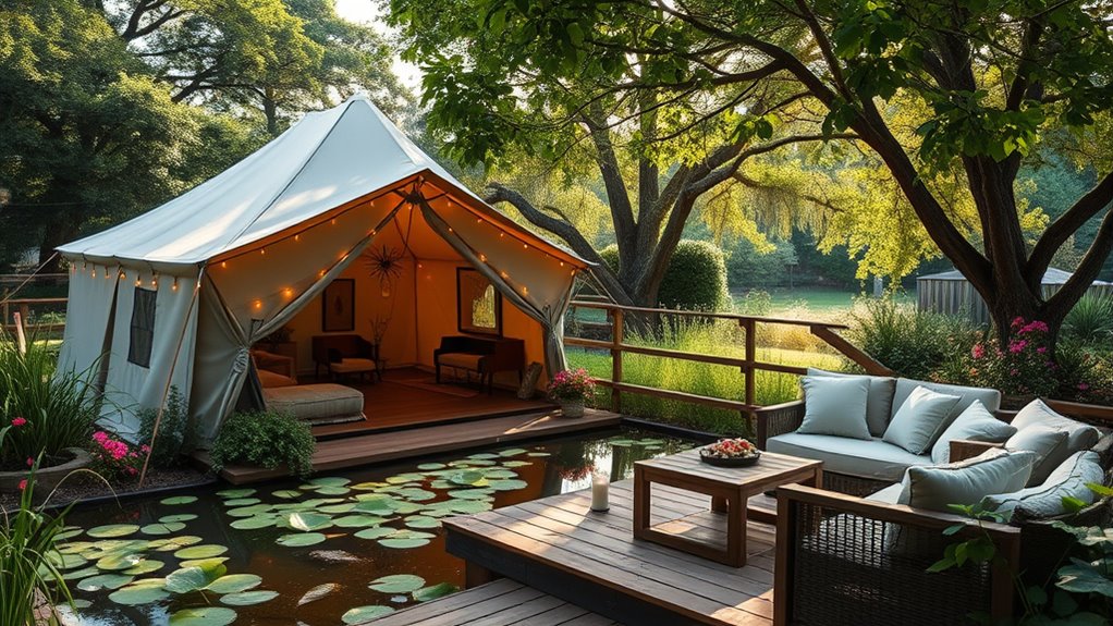 ideal backyard glamping spot