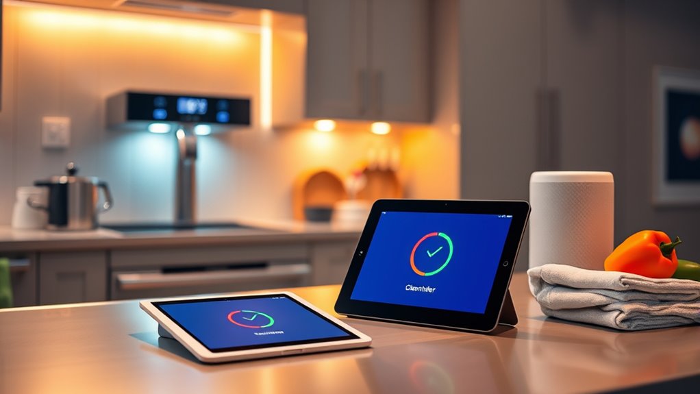 kitchen cleanup reminder automation
