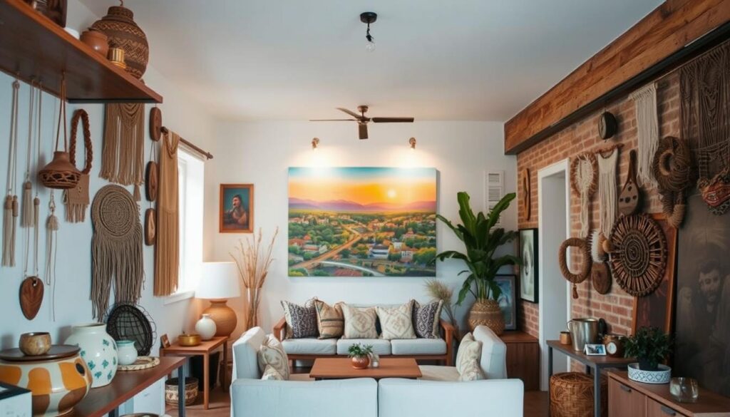 local art and decor elements in short-term rentals