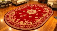 luxury oval silk carpets