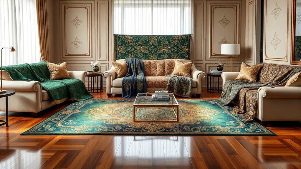 luxury reversible silk rugs