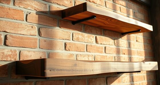 manual reclaimed wood shelving