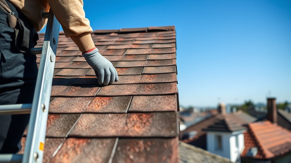 manual roof surface inspection