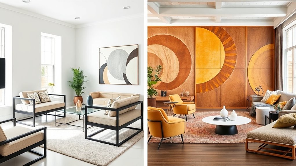 materials colors shape ambiance