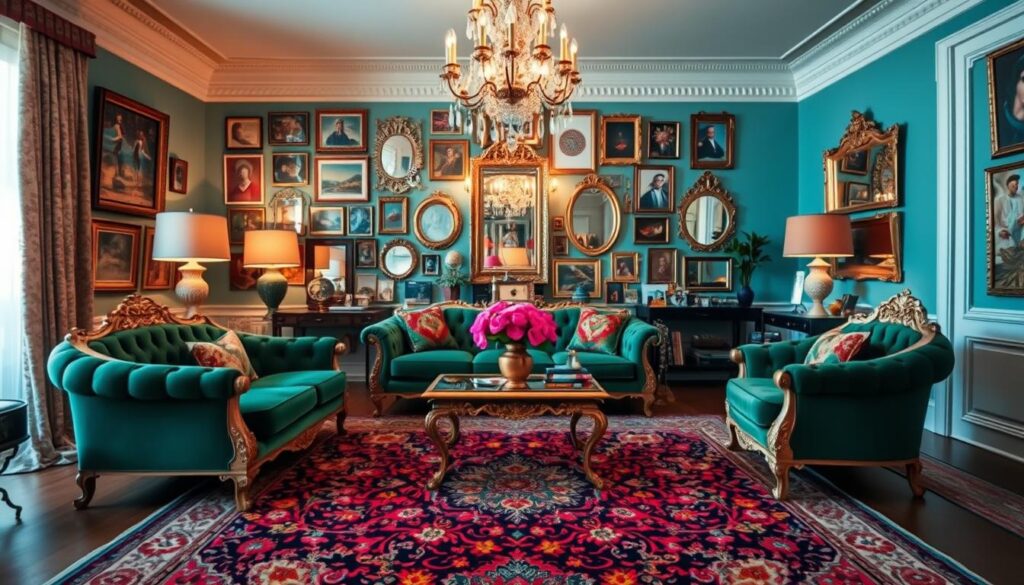 maximalism in rental decor
