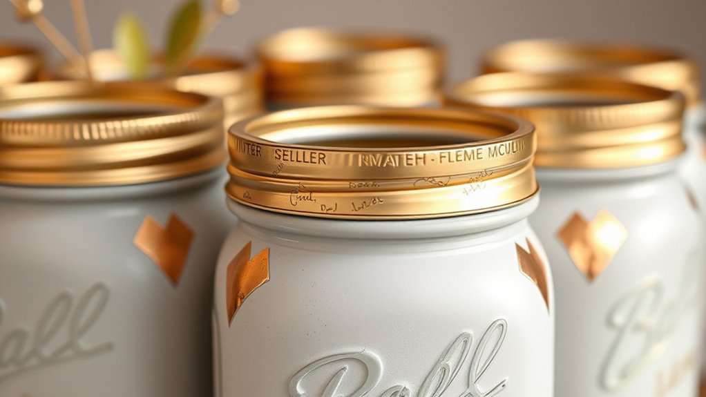 metallic accents enhance elegance
