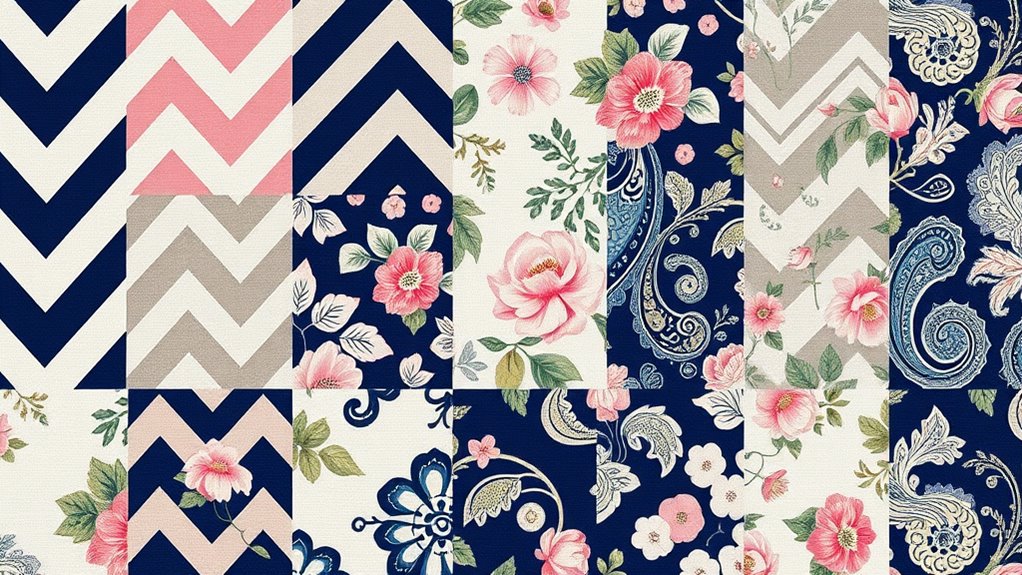 mix patterns with texture