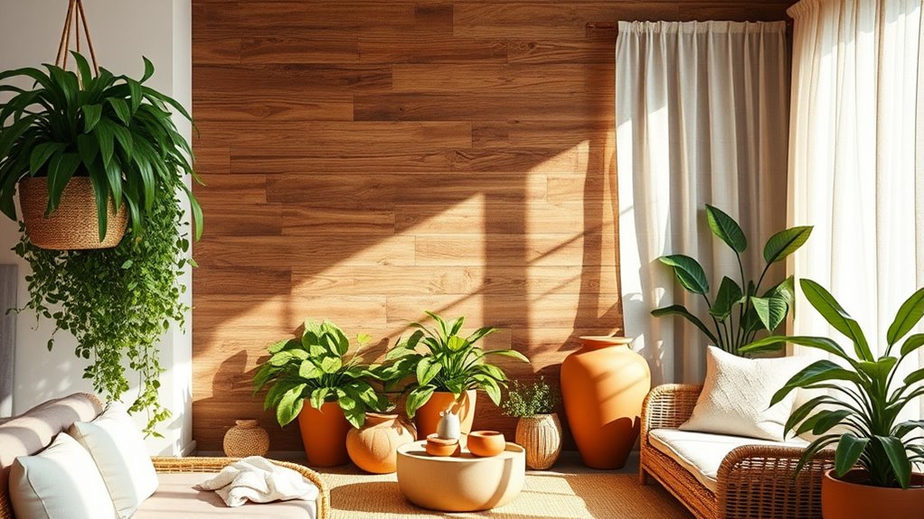 natural textures and materials