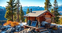 off grid mountain cabin preparation