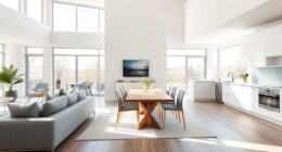 open space living areas