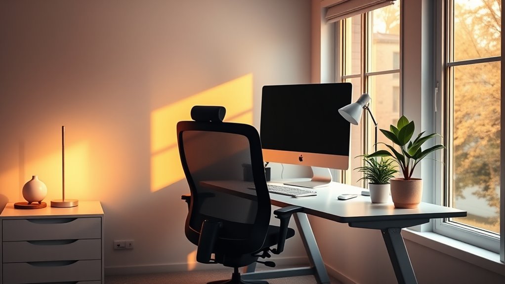 optimal home office lighting
