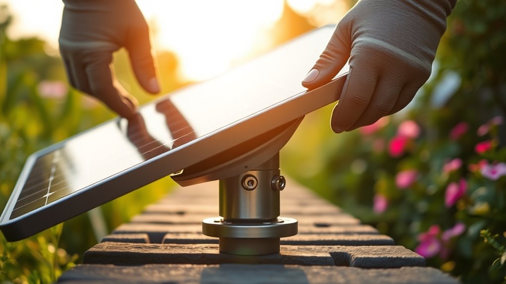 optimize solar panel angle