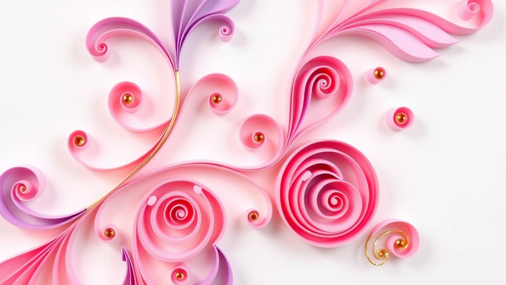 personalized colorful patterned quilling