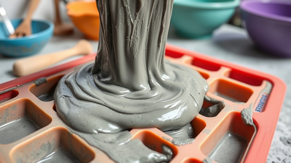 pour spread tap smooth