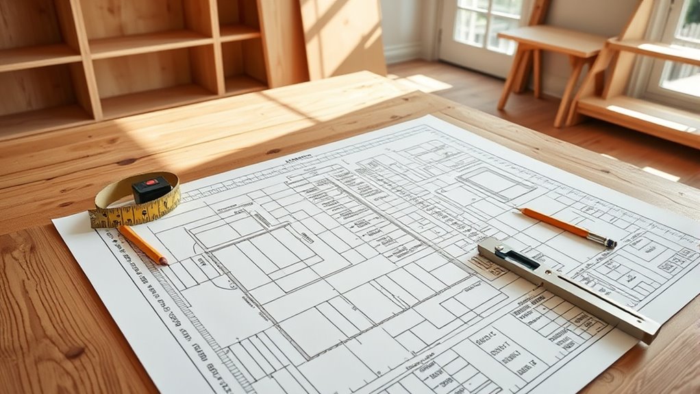 precise measurements and blueprints