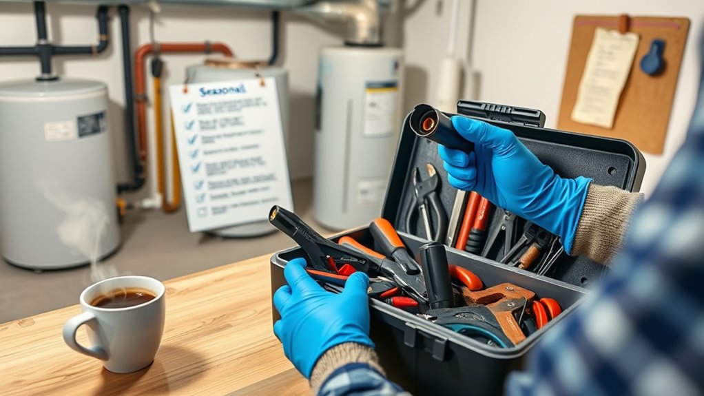 prepare insulate drain protect