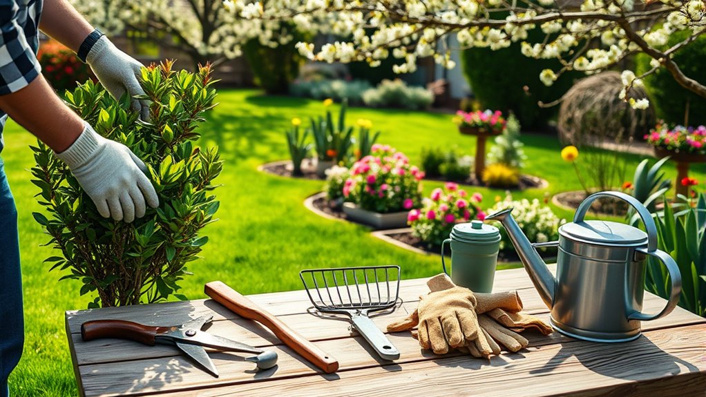 prepare lawns and gardens