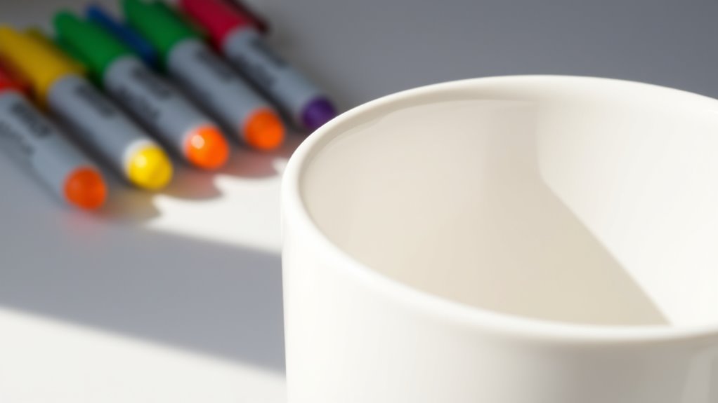 prepare mug for decoration