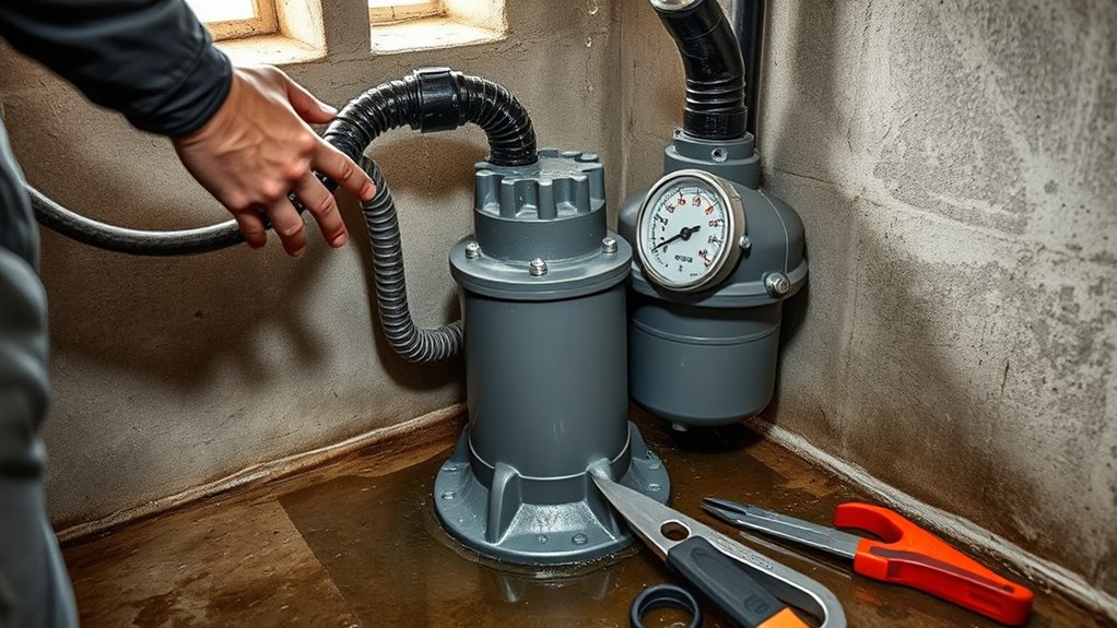prepare sump pump before rain