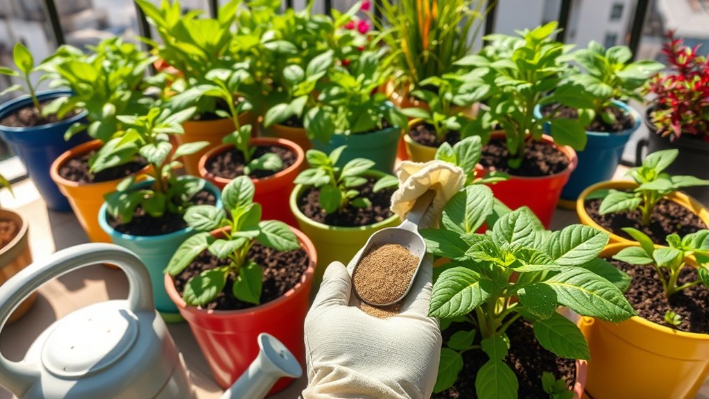 proper container fertilization techniques