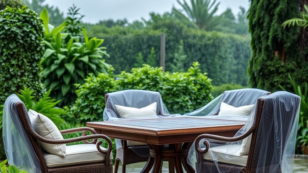 protect outdoor furniture from rain