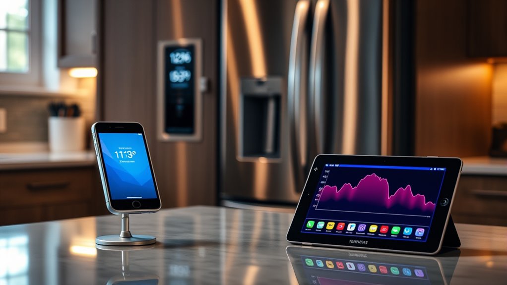 refrigerator temp alert system