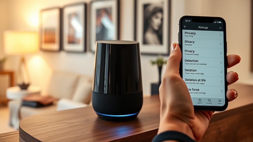 review delete privacy control