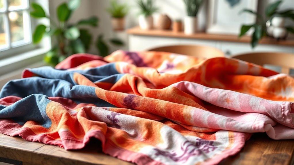 reviving fashionable tie dye linens