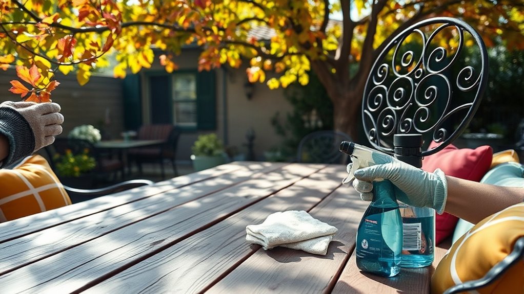 routine outdoor furniture care