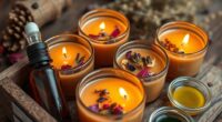 scented handmade essential candles