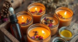 scented handmade essential candles
