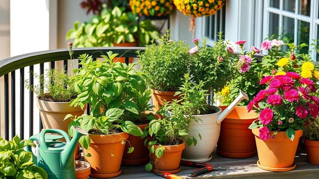 seasonal container garden care