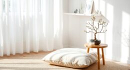 set up a peaceful space