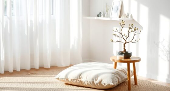 set up a peaceful space
