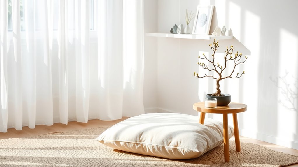set up a peaceful space