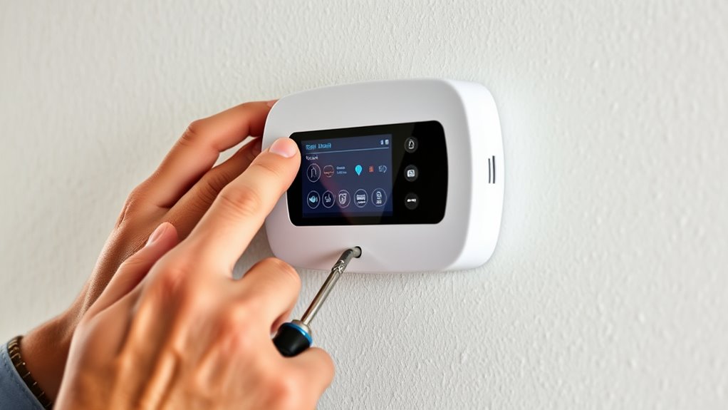 setting up a smart thermostat