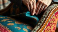 sewless ottoman reupholstery method
