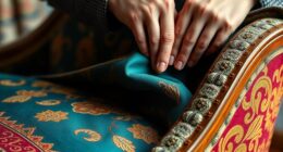 sewless ottoman reupholstery method