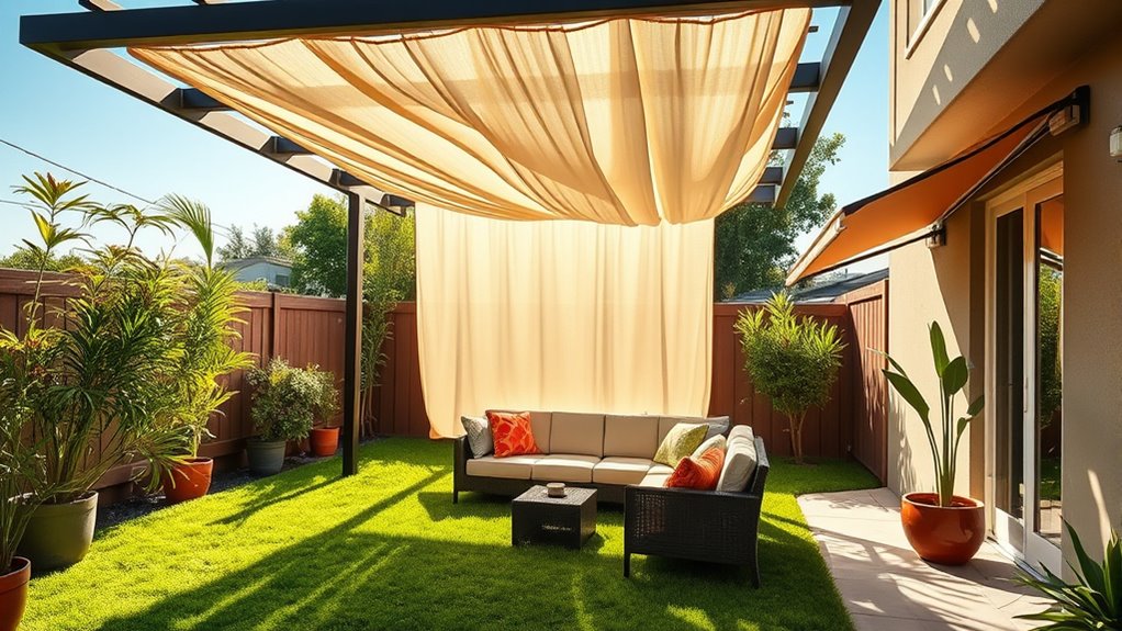 small yard shading options