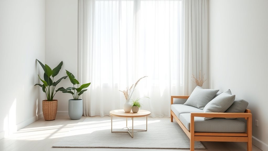 soothing colors and lighting