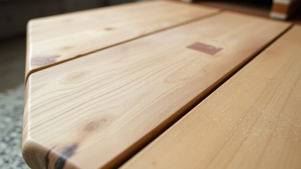 thorough sanding and finishing