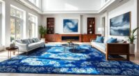 top blue silk rug picks
