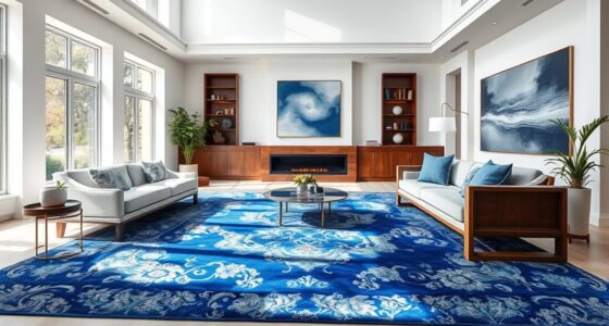 top blue silk rug picks