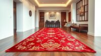 top yilong red silk carpets