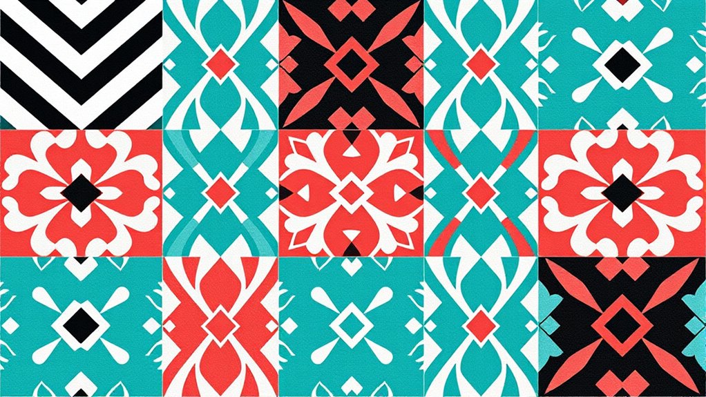 use color to unify patterns