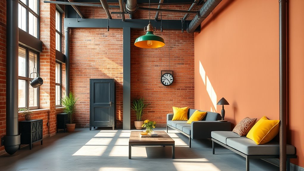 vibrant colors with neutrals