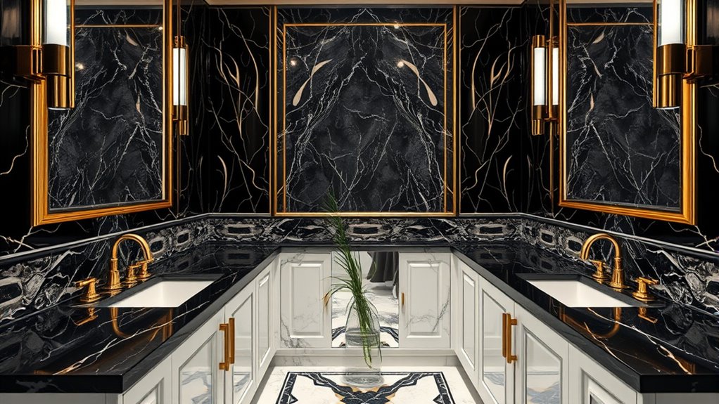 vintage geometric luxury accents
