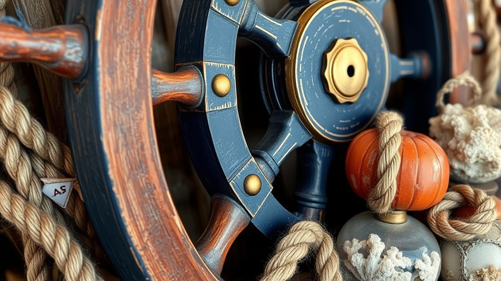 vintage nautical decor upcycling